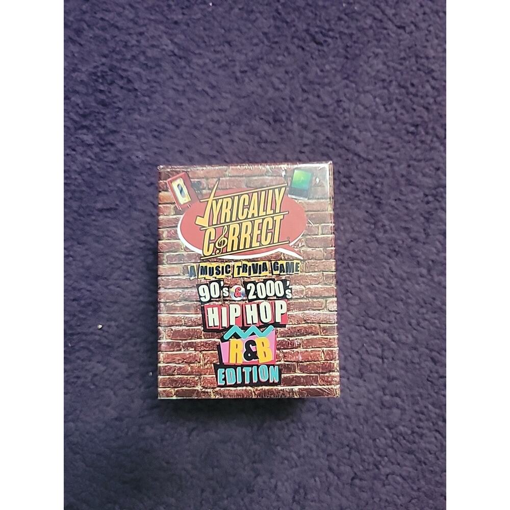 6073 Lyrically Correct Card Game Music Trivia Game 90s&2000 HipHop & R&B Edition